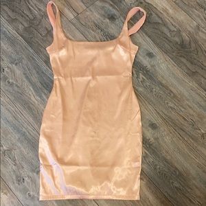 pink satin fashion nova dress